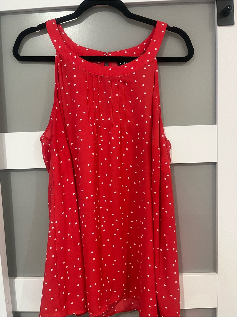 torrid Red Polka Dot Sleeveless Tank